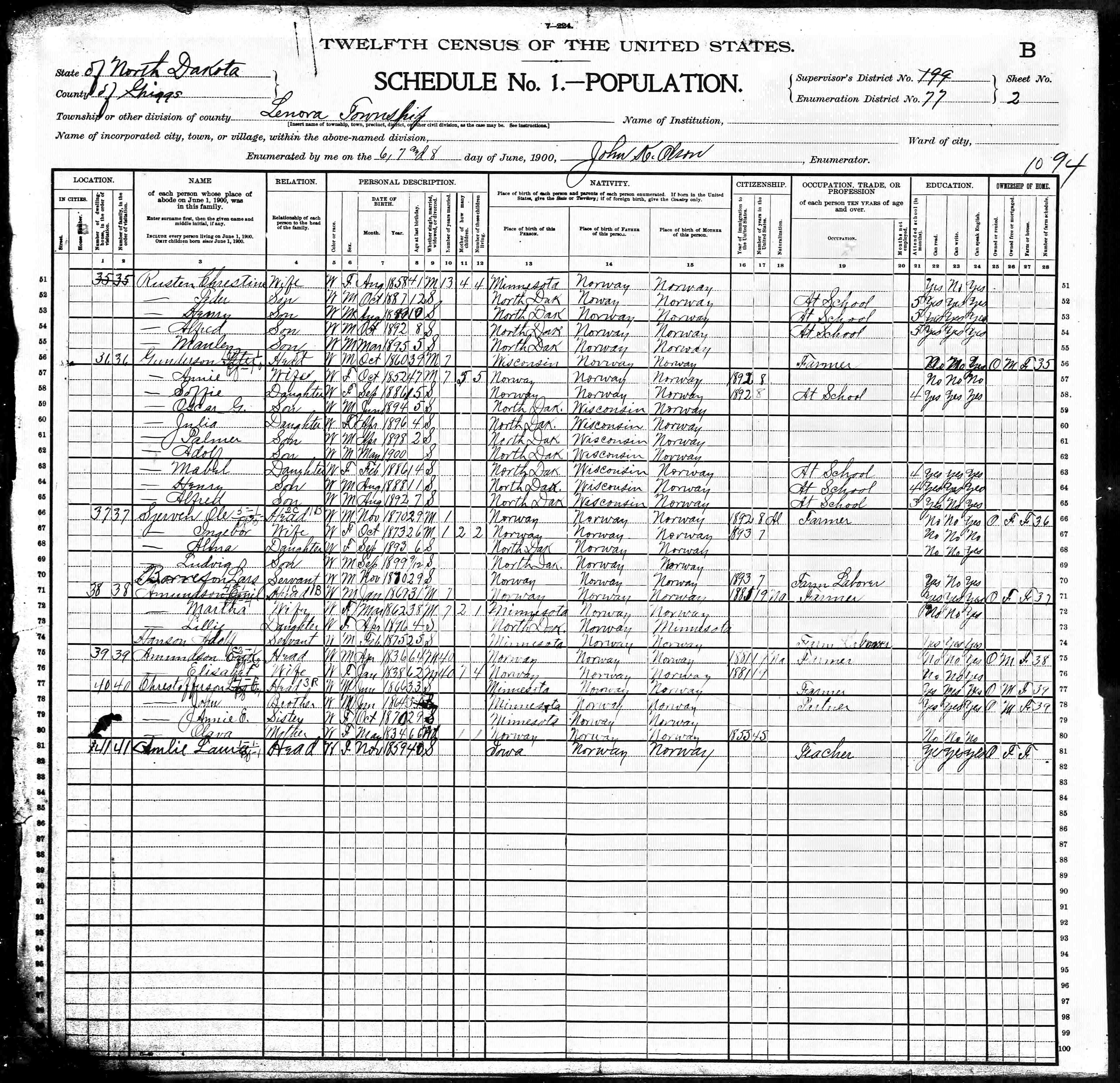 Old Census Records 49